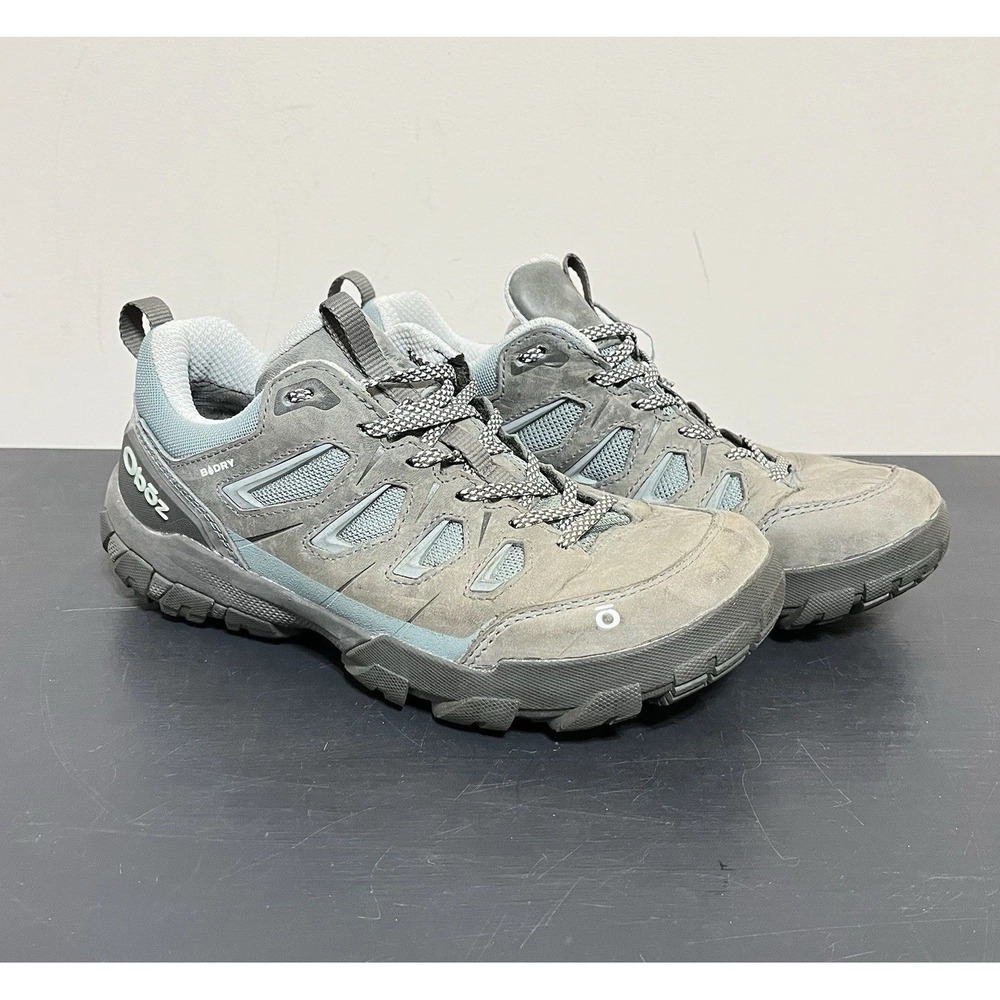 Oboz Sawtooth X Low B-Dry Shoes Womens Size 7.5 Slate Gray Hiking Waterproof